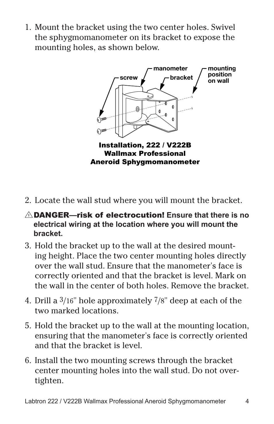 Graham Field WALLMAX 222 User Manual | Page 4 / 8