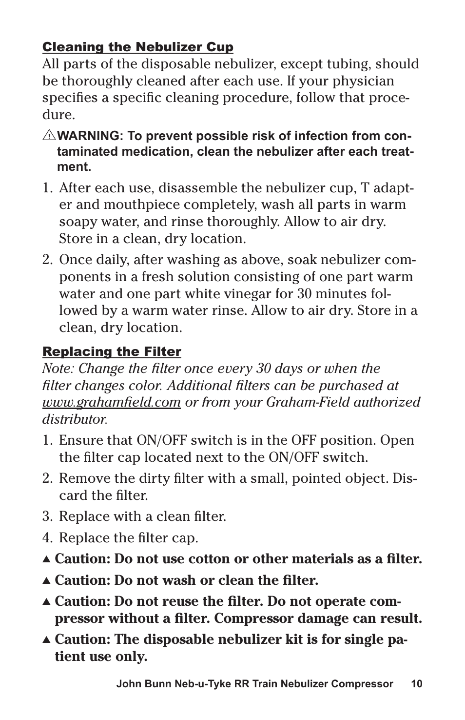 Graham Field NEB-U-TYKE JB0112-164 User Manual | Page 10 / 32