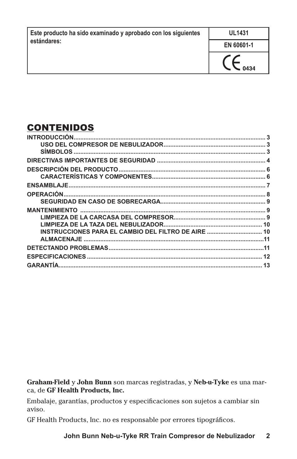 Graham Field NEB-U-TYKE JB0112-164 User Manual | Page 18 / 32