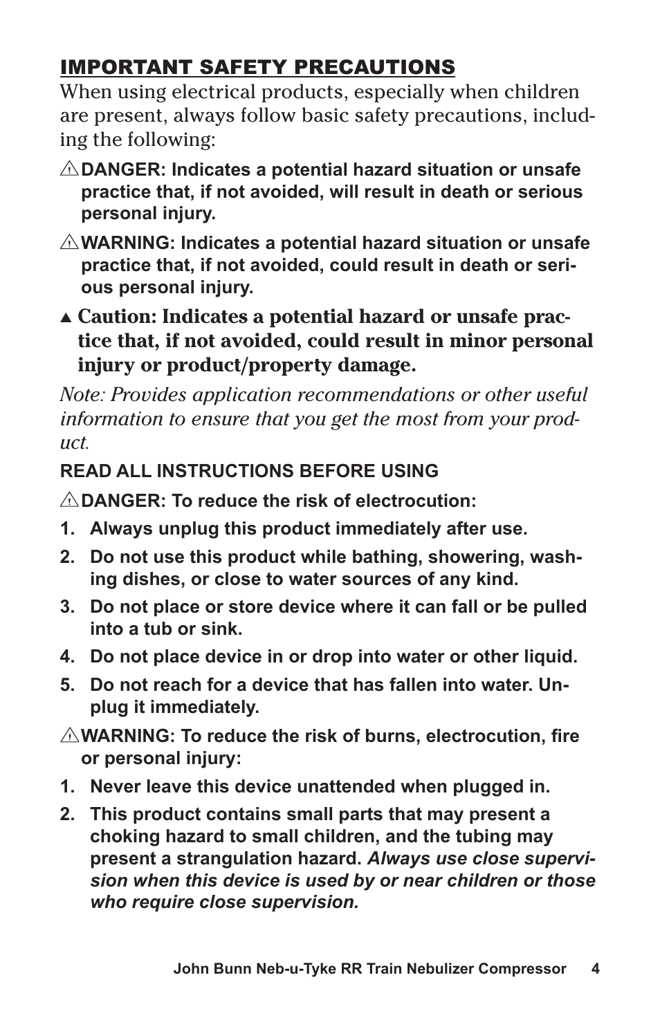 Graham Field NEB-U-TYKE JB0112-164 User Manual | Page 4 / 32