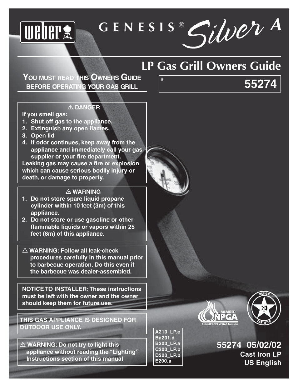 Genesis Advanced Technologies Genesis Silver A LP 55274 User Manual | 28 pages