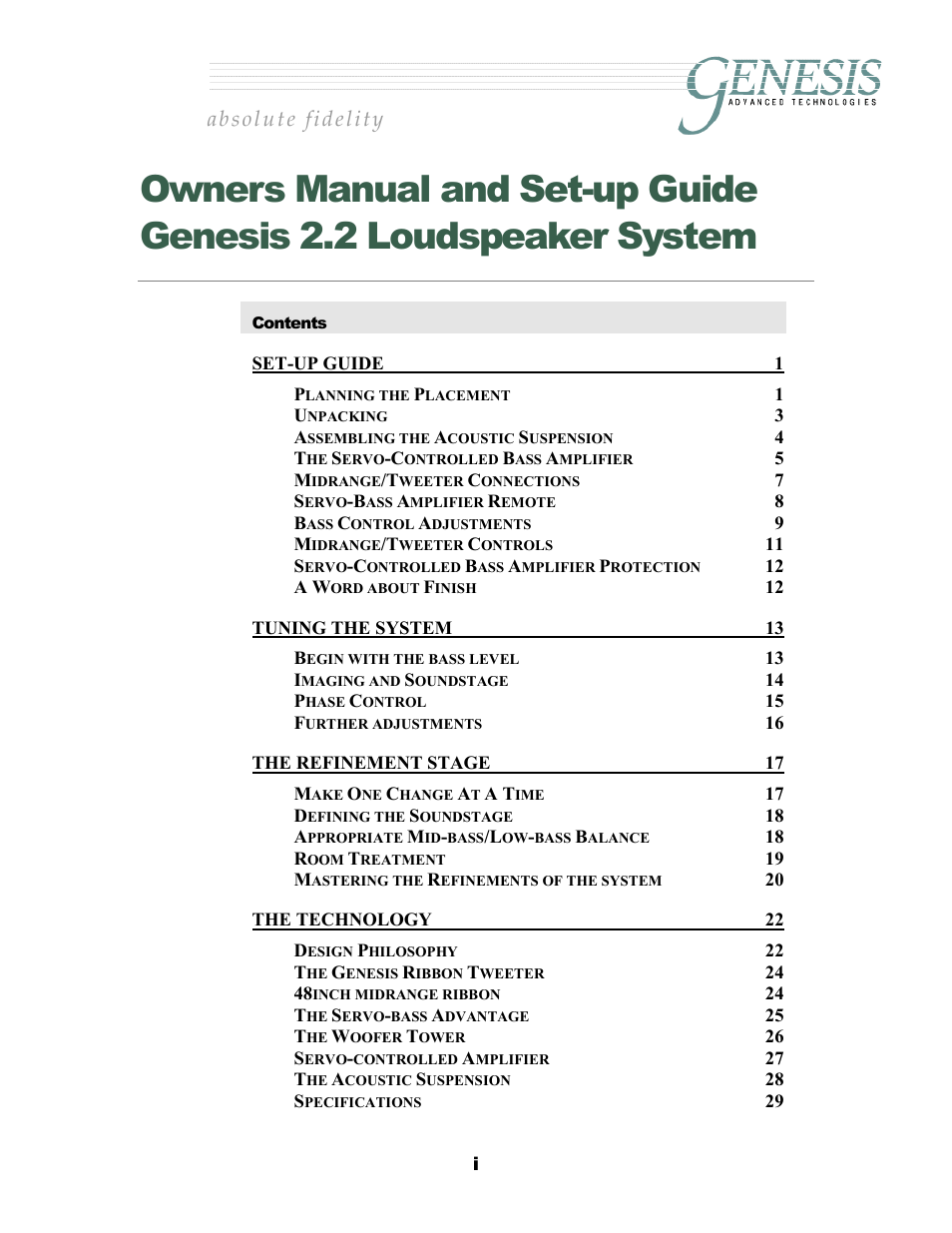 Genesis Advanced Technologies 2.2 User Manual | Page 2 / 33