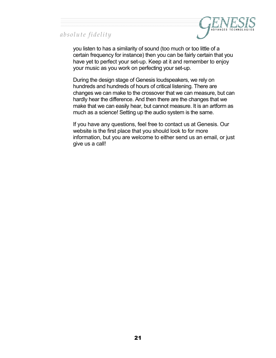 Genesis Advanced Technologies 2.2 User Manual | Page 25 / 33