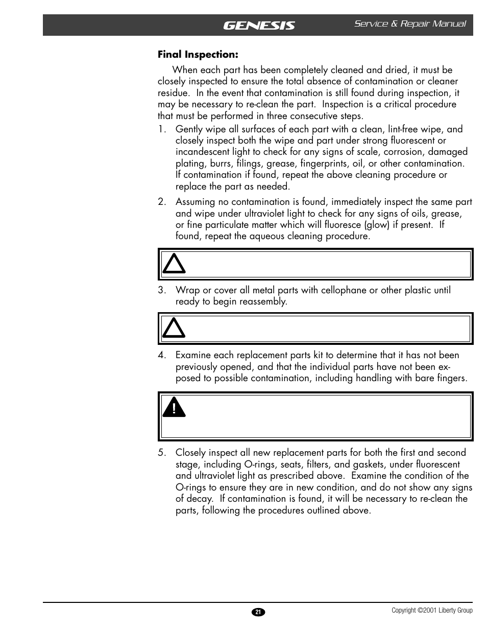 Genesis Advanced Technologies ATLAS & YUKON GRXXX & User Manual | Page 21 / 35