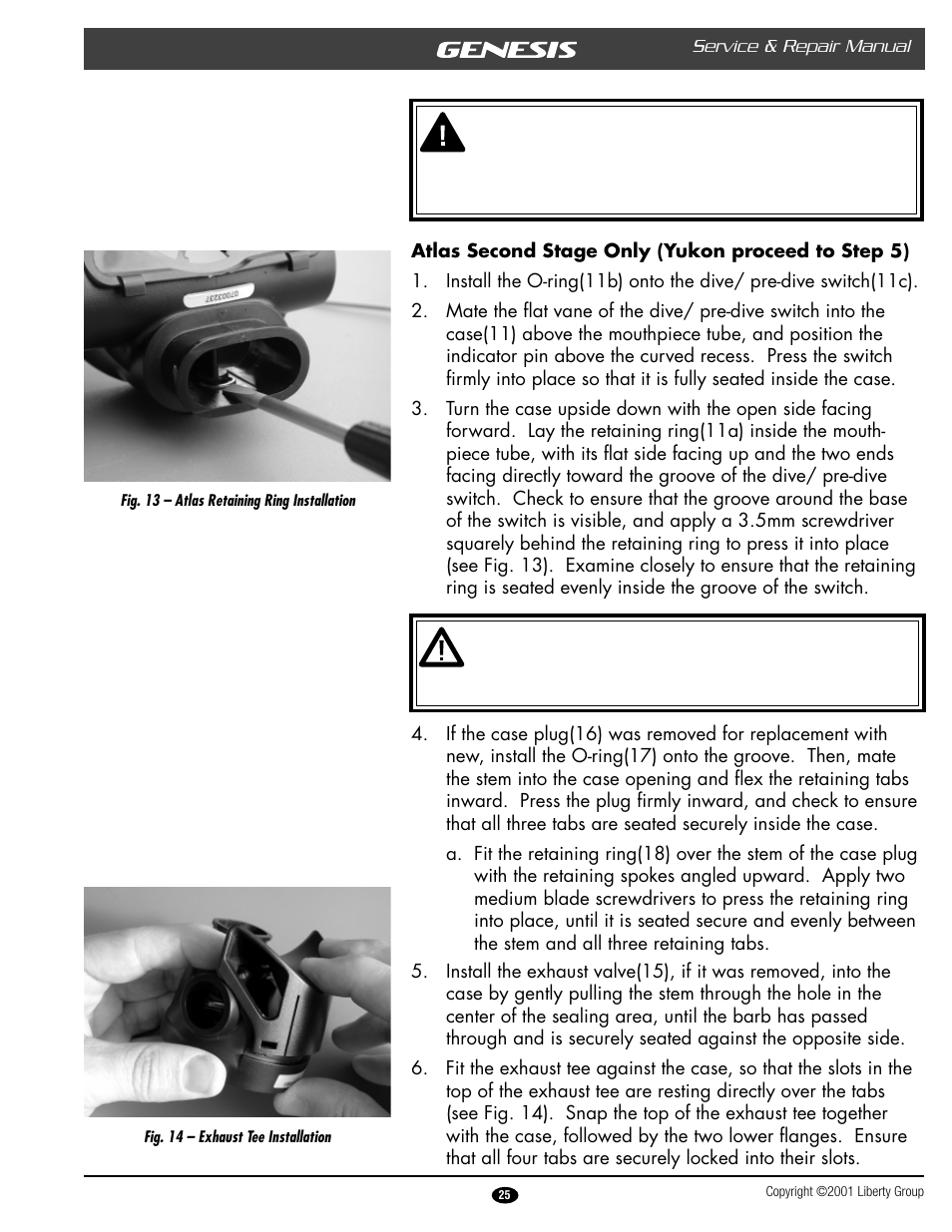 Genesis Advanced Technologies ATLAS & YUKON GRXXX & User Manual | Page 25 / 35