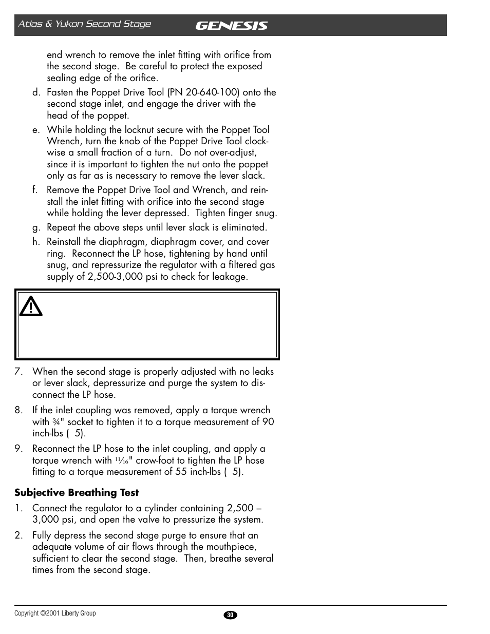 Genesis Advanced Technologies ATLAS & YUKON GRXXX & User Manual | Page 30 / 35