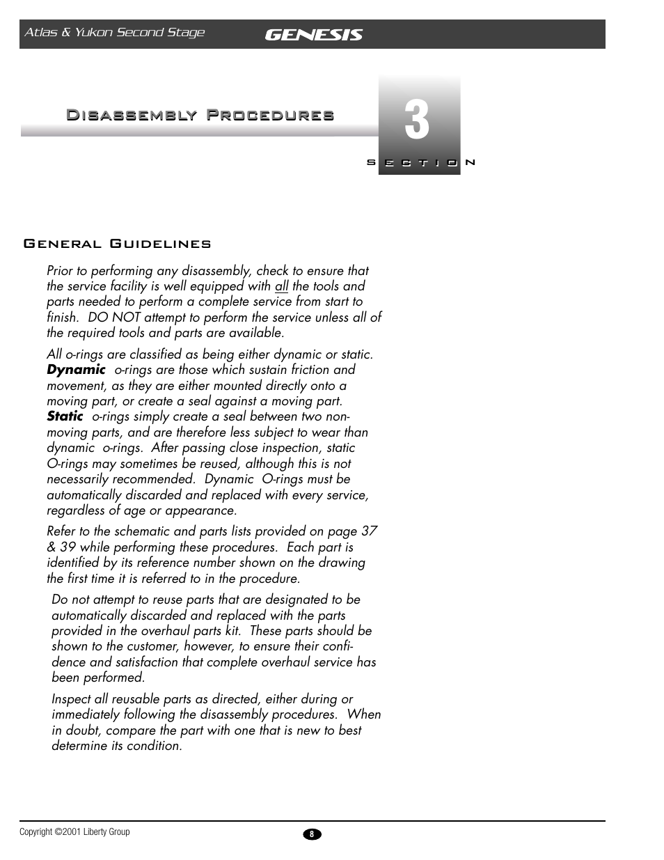 Disassembly procedures | Genesis Advanced Technologies ATLAS & YUKON GRXXX & User Manual | Page 8 / 35