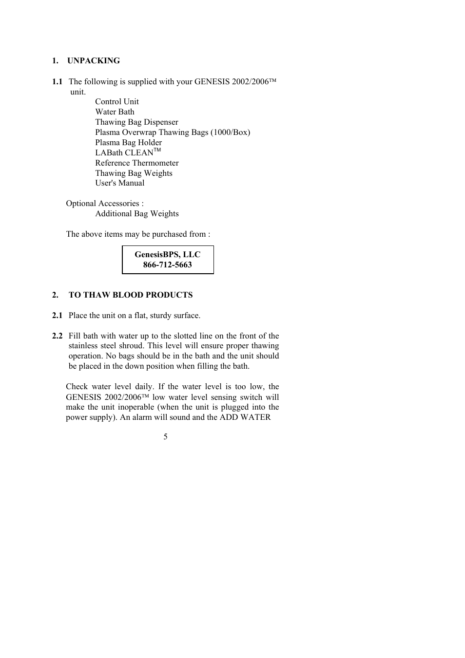 Genesis Advanced Technologies 2002 User Manual | Page 5 / 22