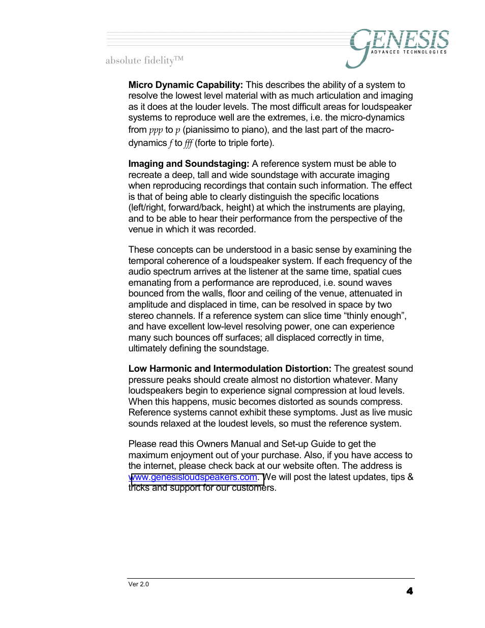Genesis Advanced Technologies 1.1 User Manual | Page 4 / 27