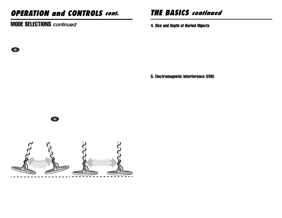 The basics, Operation and controls, Continued | Cont, Mode selections | Gamma Sports 6000 User Manual | Page 16 / 24