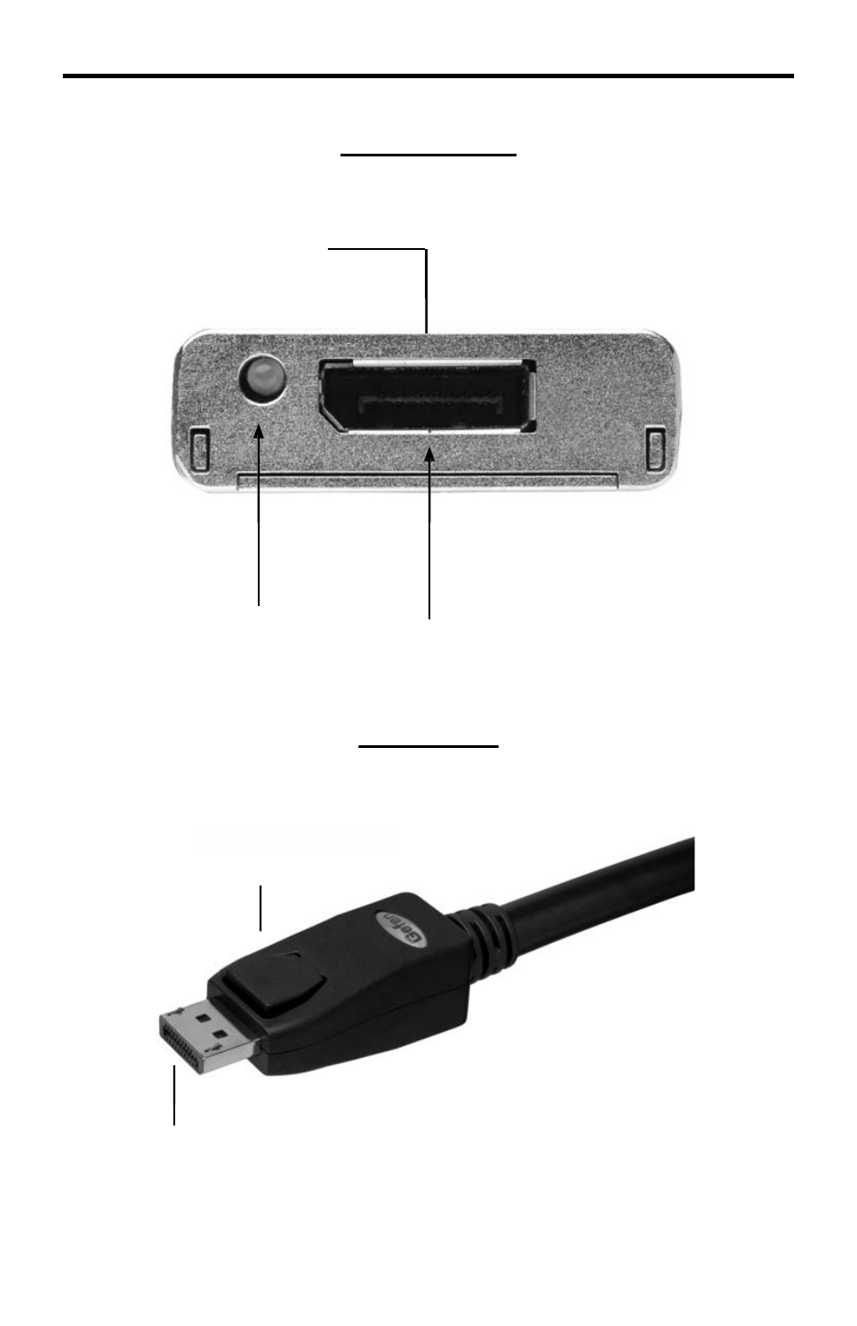 Male side, Female side | Gefen EXT-DPSB-75 User Manual | Page 7 / 11