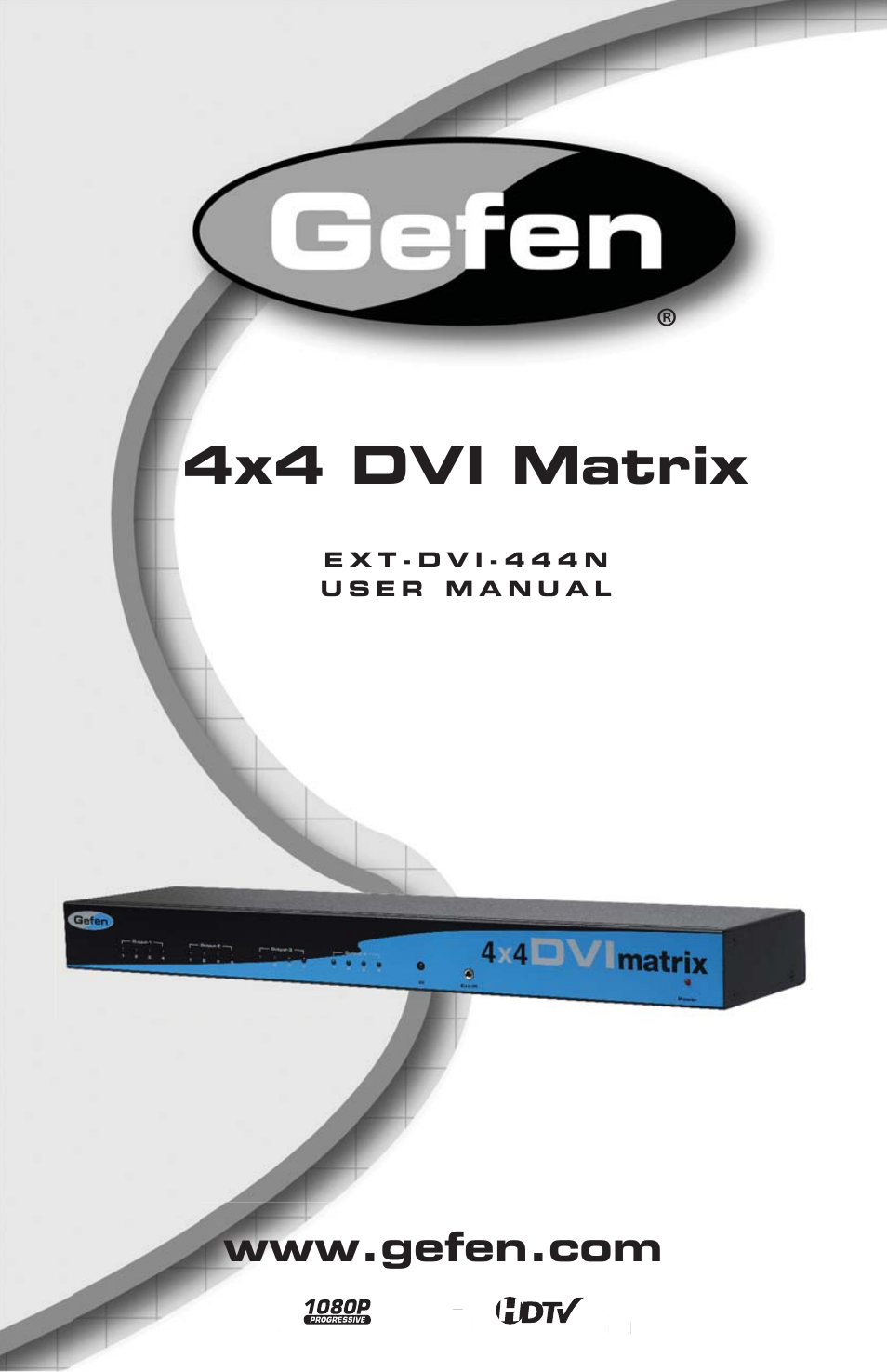 Gefen ex-tend-it 4x4 DVI Matrix User Manual | 18 pages