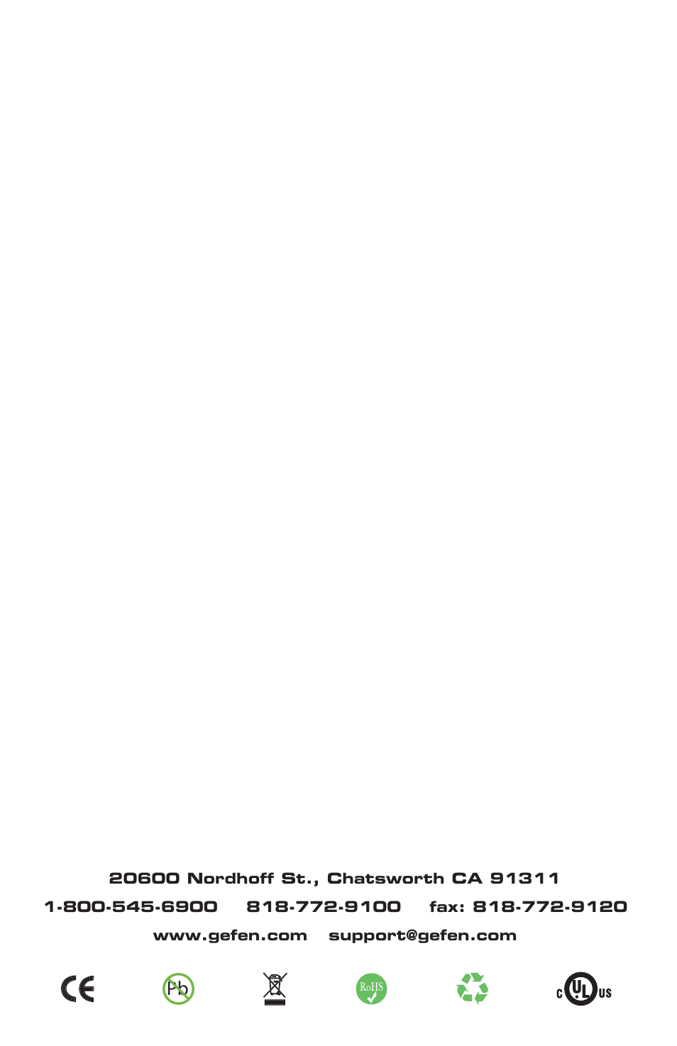 Ma-dvi-444n | Gefen ex-tend-it 4x4 DVI Matrix User Manual | Page 18 / 18