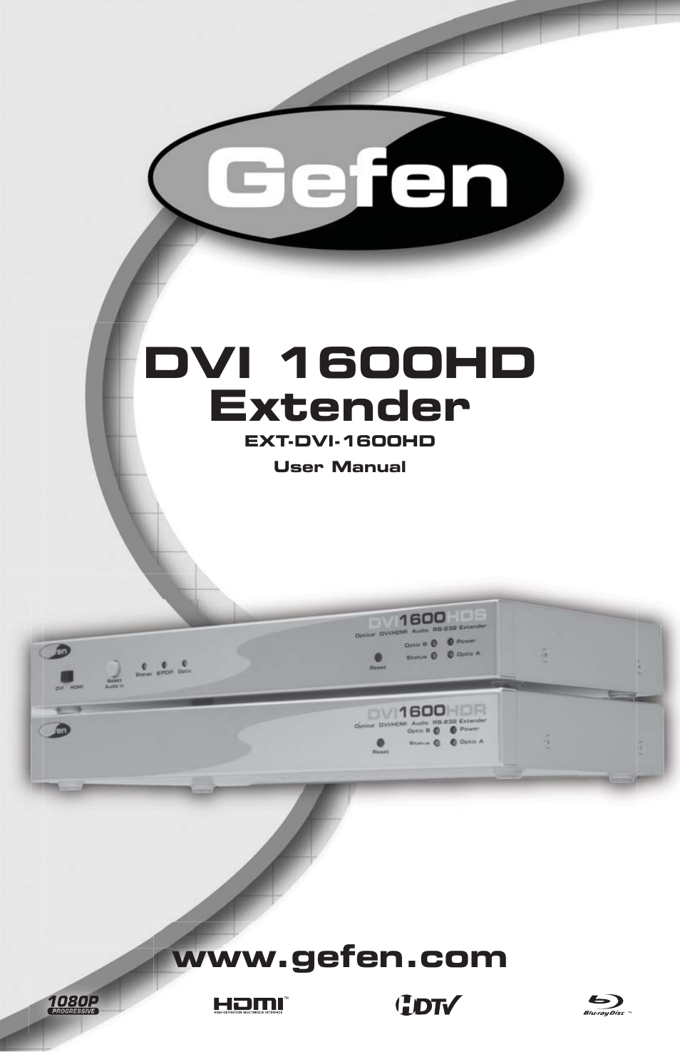 Gefen Extender DVI 1600HD User Manual | 15 pages