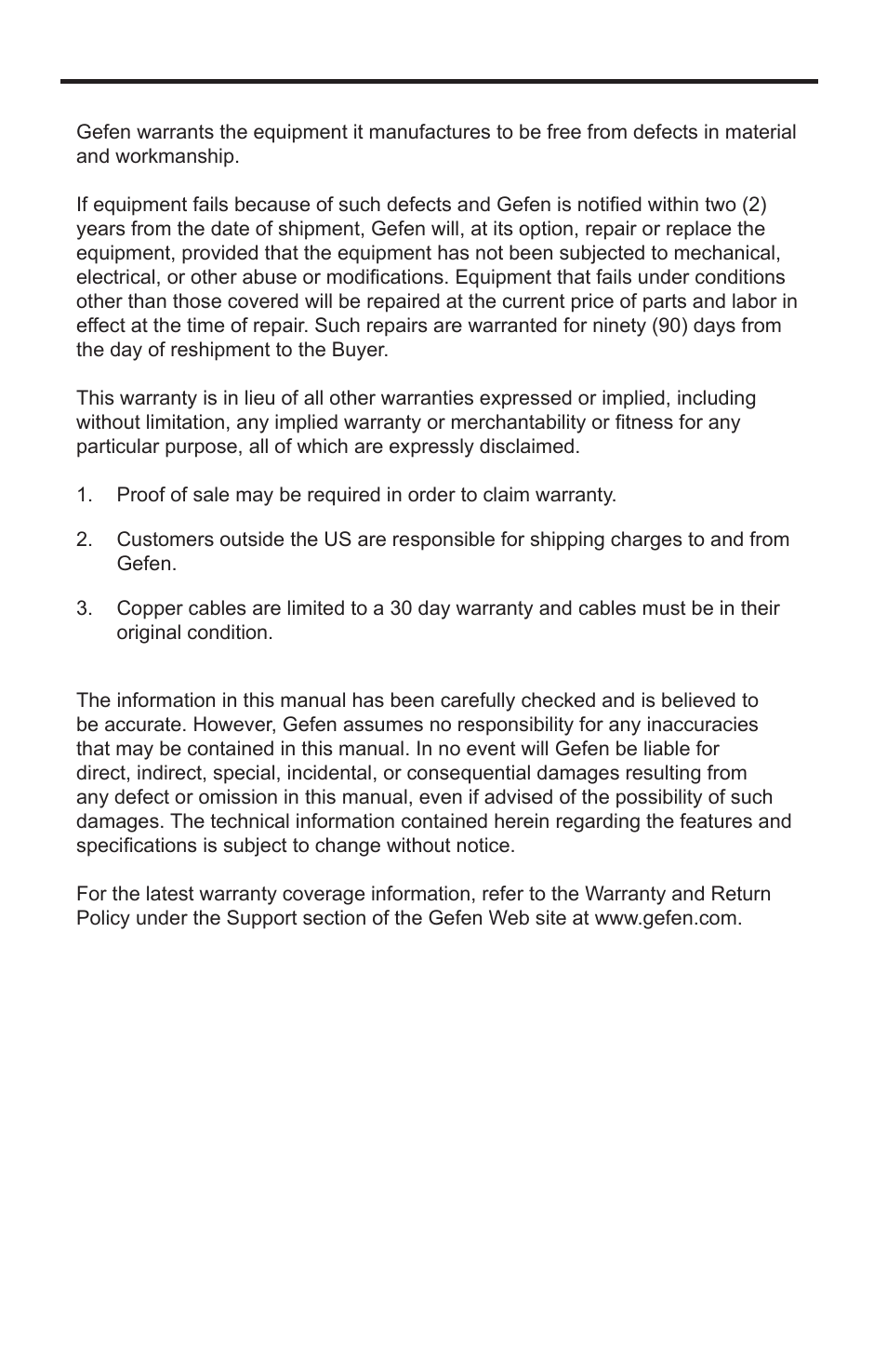 Warranty, Product registration | Gefen GTV-COMPSVID-2-HDMIS User Manual | Page 16 / 17