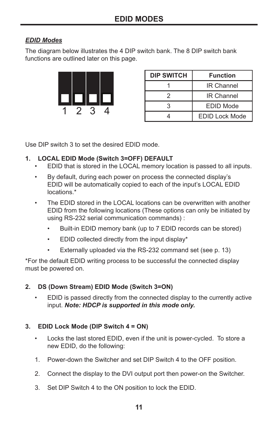 Edid modes | Gefen EXT-DVIKVM-841DL User Manual | Page 15 / 32