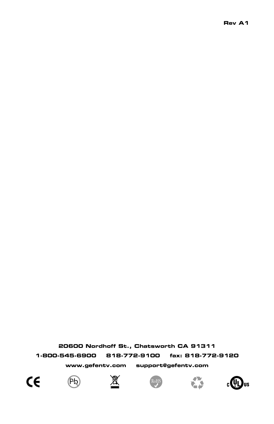 Ma-cr-2sp* *ma-cr-3sp* *ma-cr-5sp | Gefen GTV-CR-3SP User Manual | Page 13 / 13
