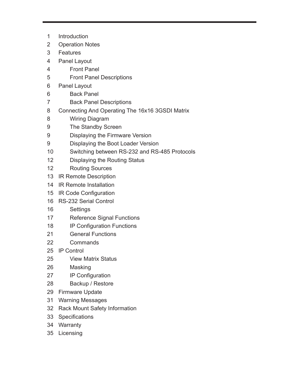 Gefen GEF-3GSDI-16416 User Manual | Page 3 / 39