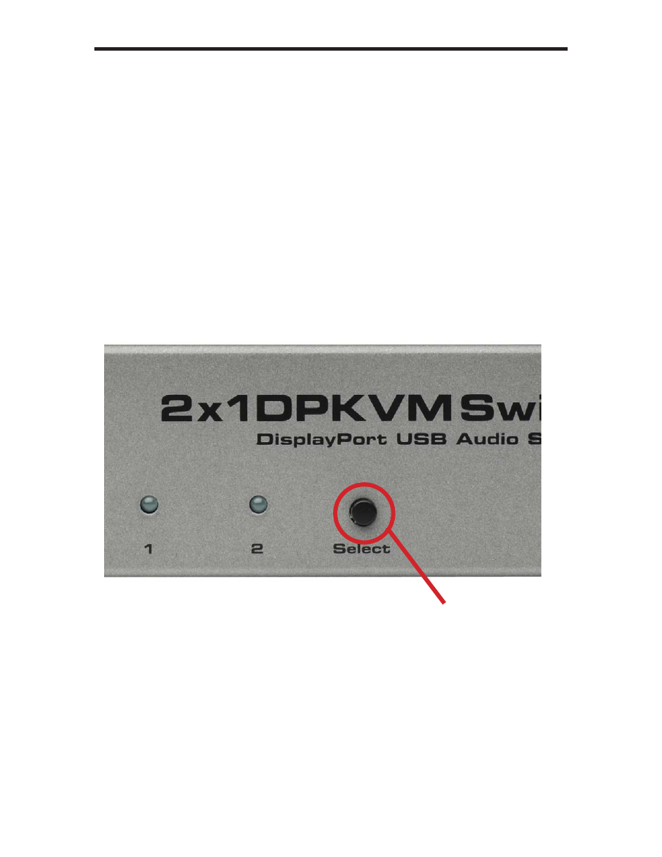 Operating the 2x1 displayport kvm | Gefen EXT-DPKVM-241 User Manual | Page 10 / 19