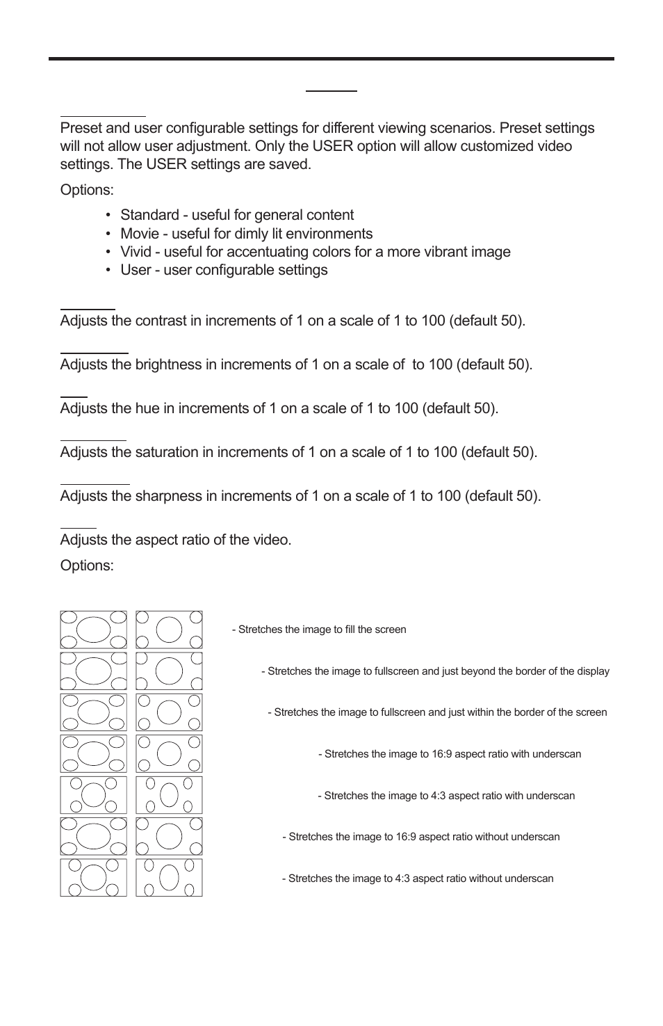 1080p hdmi scaler configuration, Video | Gefen GTV-HDMI-1080PS User Manual | Page 10 / 14