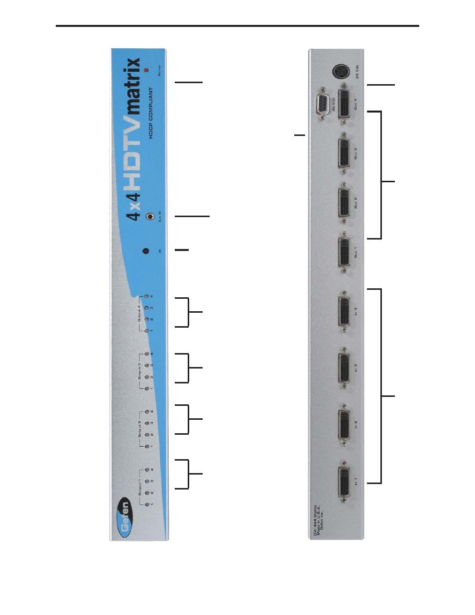 Gefen ex-tend-it 4x4 HDTV Matrix User Manual | Page 6 / 14