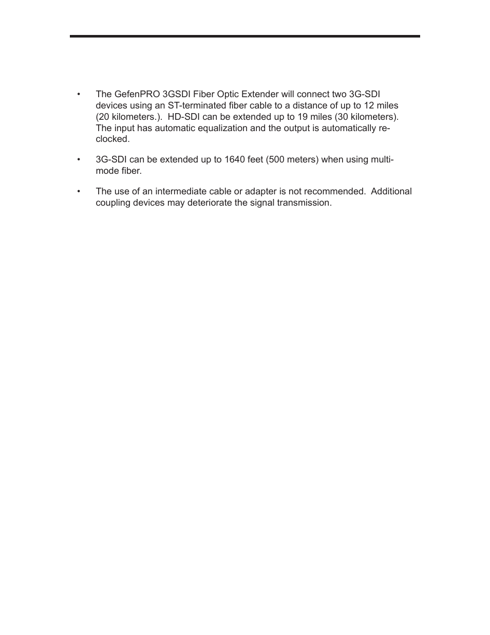 Gefen GEF-3GSDI-FO-141 User Manual | Page 5 / 13