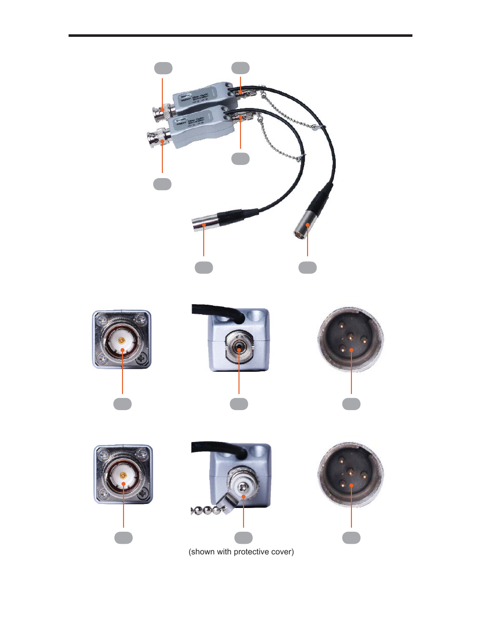 Connector layout | Gefen GEF-3GSDI-FO-141 User Manual | Page 7 / 13