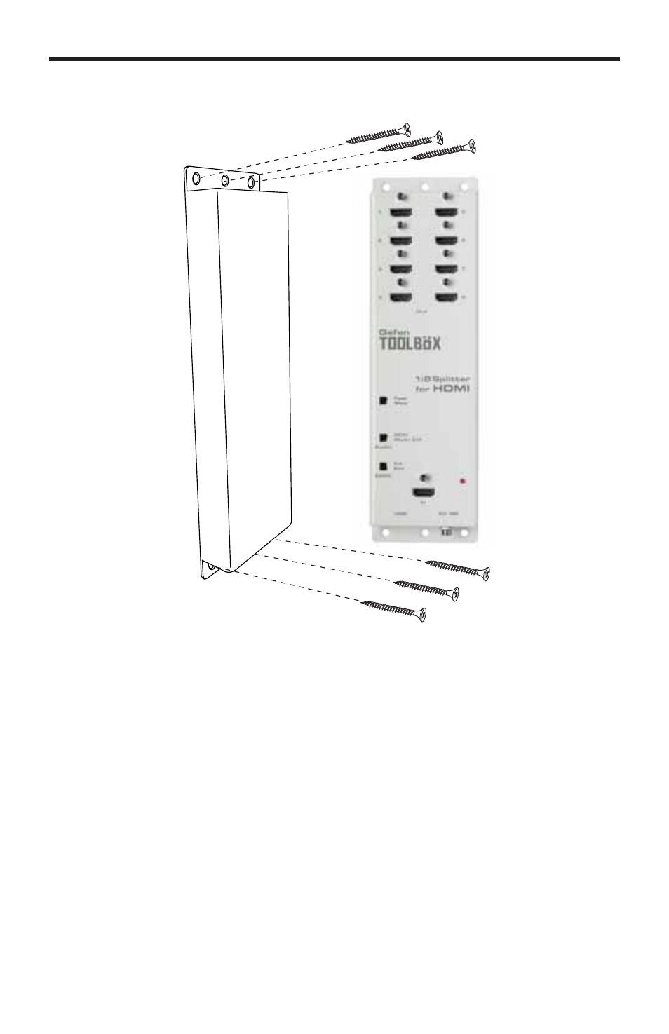 Wall mounting instructions | Gefen GTB-HDFST-148-BLK User Manual | Page 16 / 19