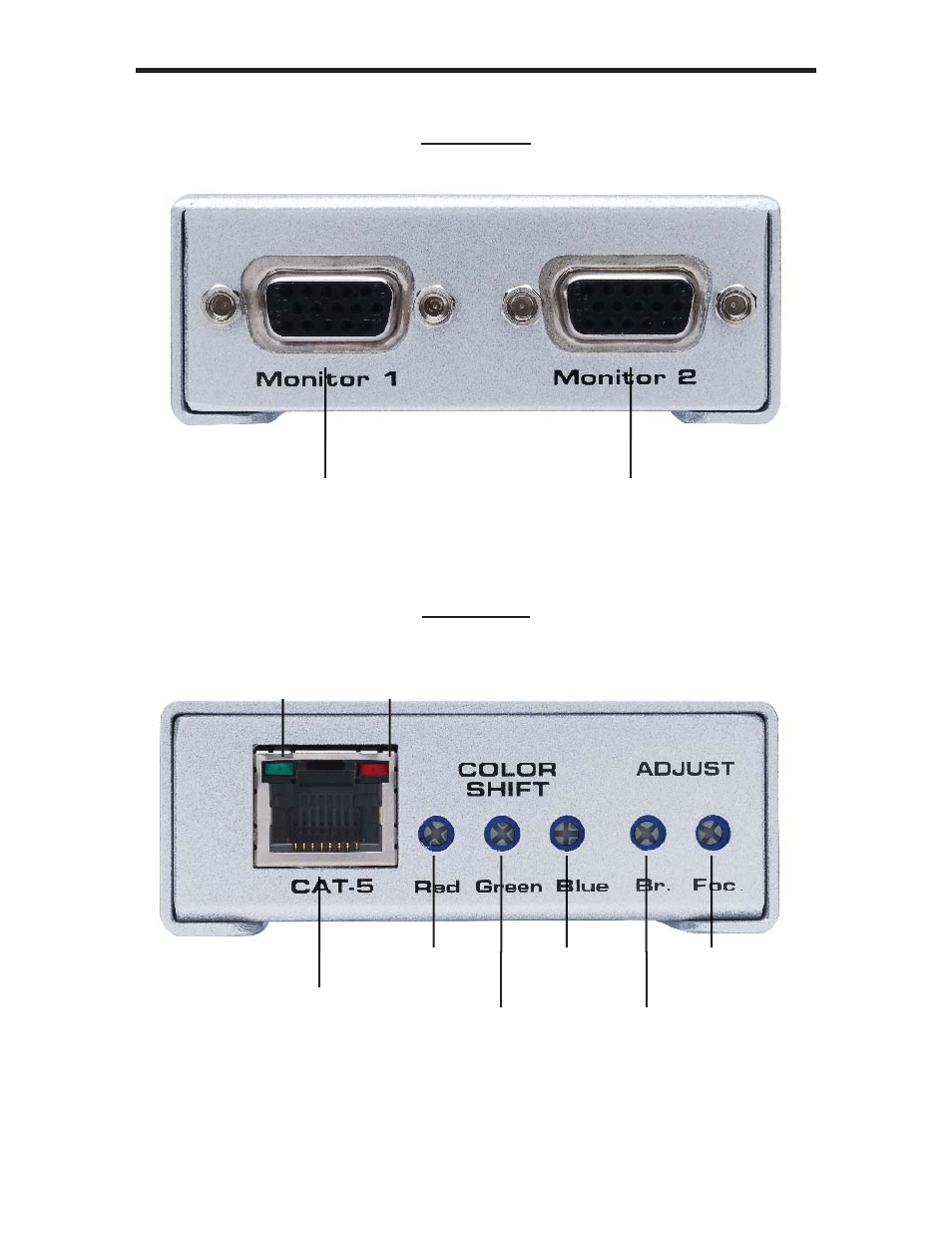 Receiver panel descriptions | Gefen EXT-VGA-CAT5-142 User Manual | Page 7 / 14