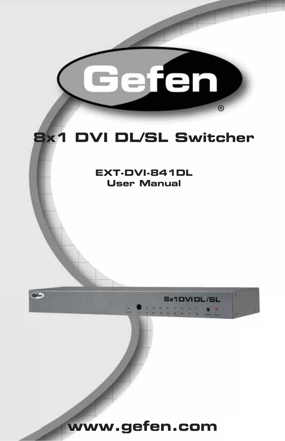 Gefen EXT-DVI-841DL User Manual | 29 pages