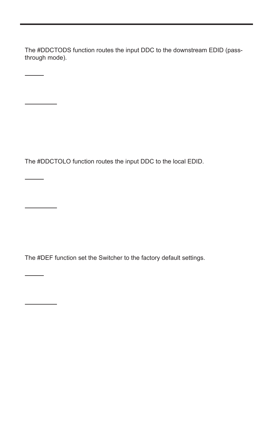 Rs-232 serial control commands | Gefen EXT-DVI-841DL User Manual | Page 19 / 29