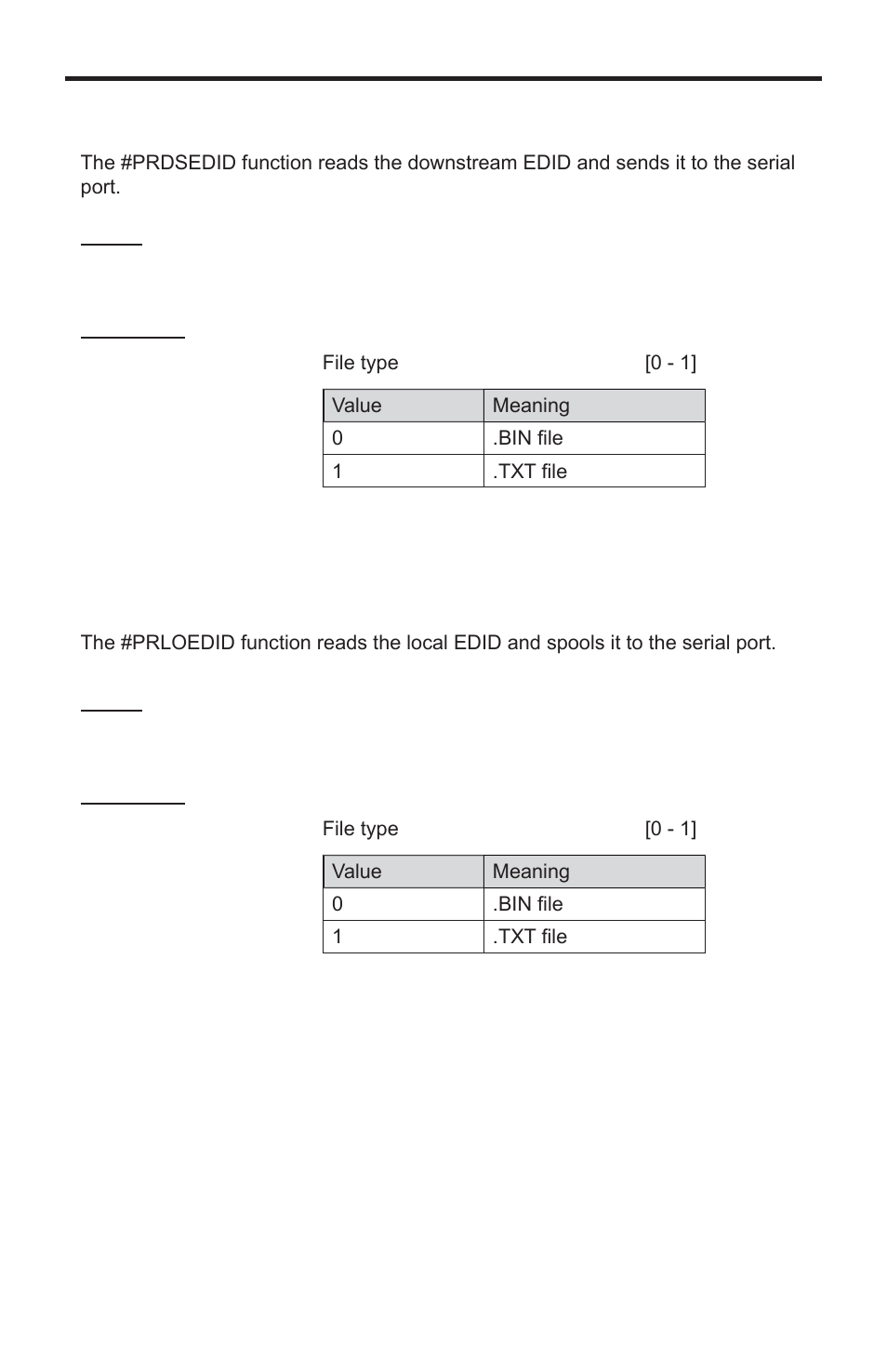 Rs-232 serial control commands | Gefen EXT-DVI-841DL User Manual | Page 22 / 29