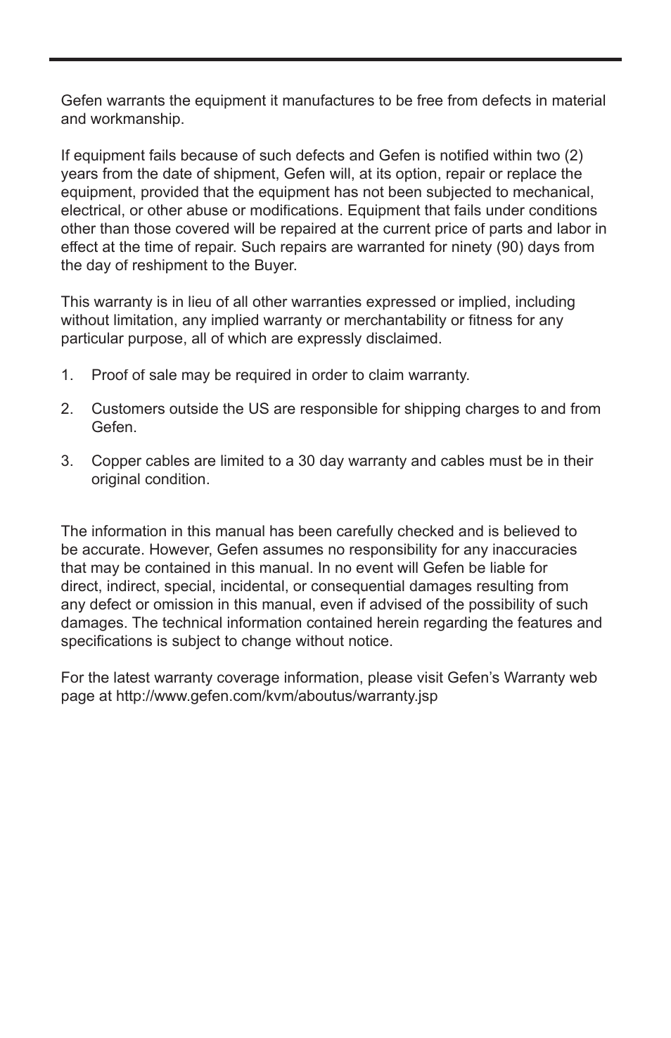 Warranty, Product registration | Gefen EXT-DVI-841DL User Manual | Page 27 / 29