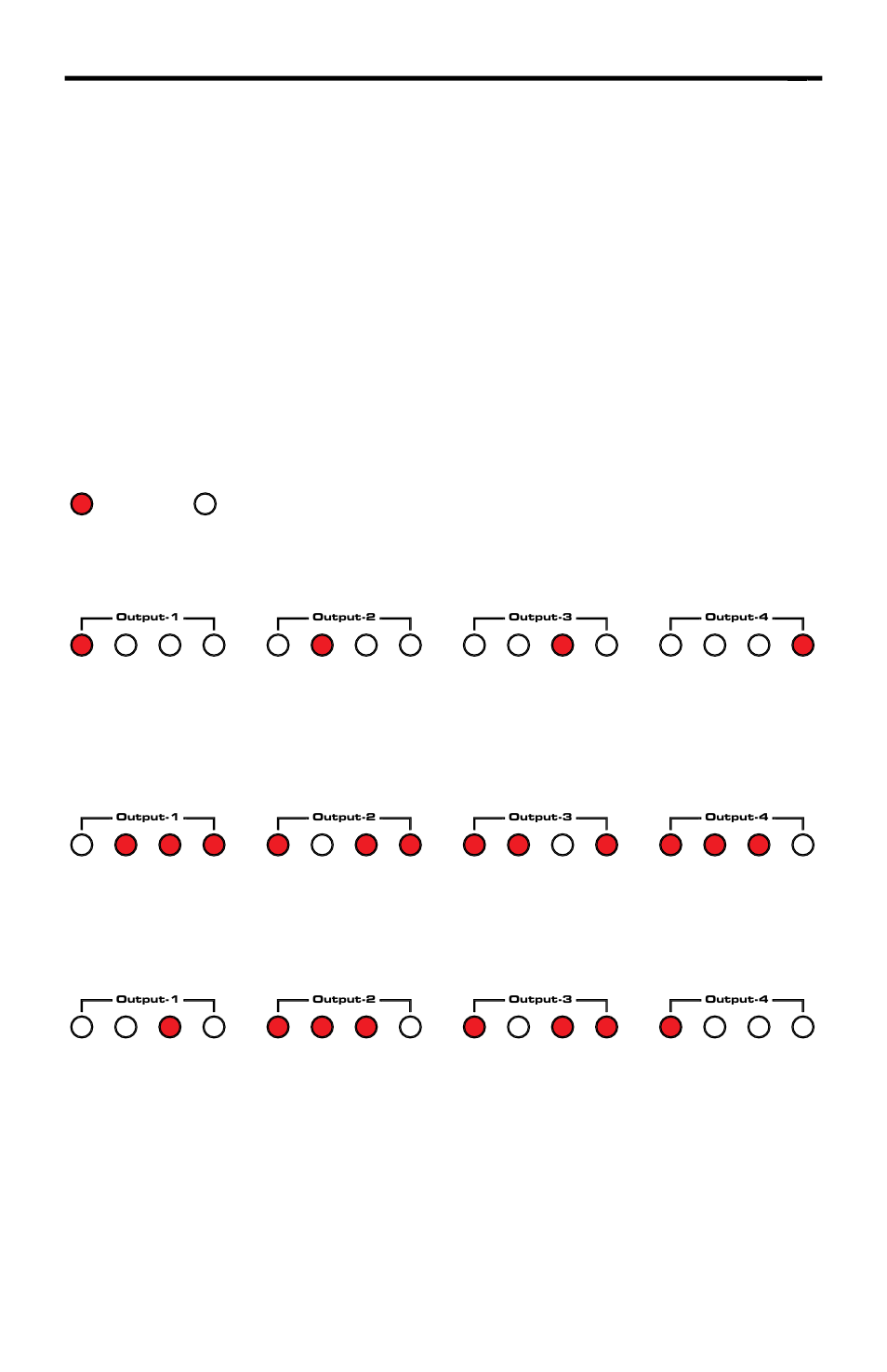 Scenario 1 (”a” example), Scenario 2 (”b” example), Scenario 3 (mixed example) | Led array | Gefen EXT-HDMI-844 User Manual | Page 10 / 21