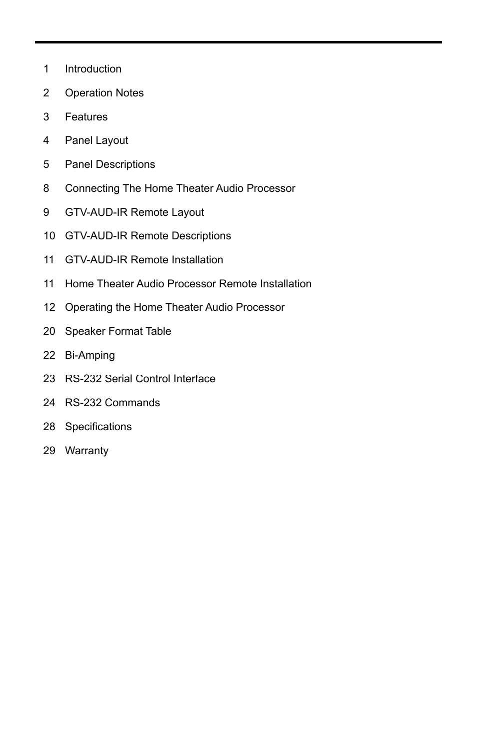 Gefen GTV-HT-AUDPROC User Manual | Page 4 / 36