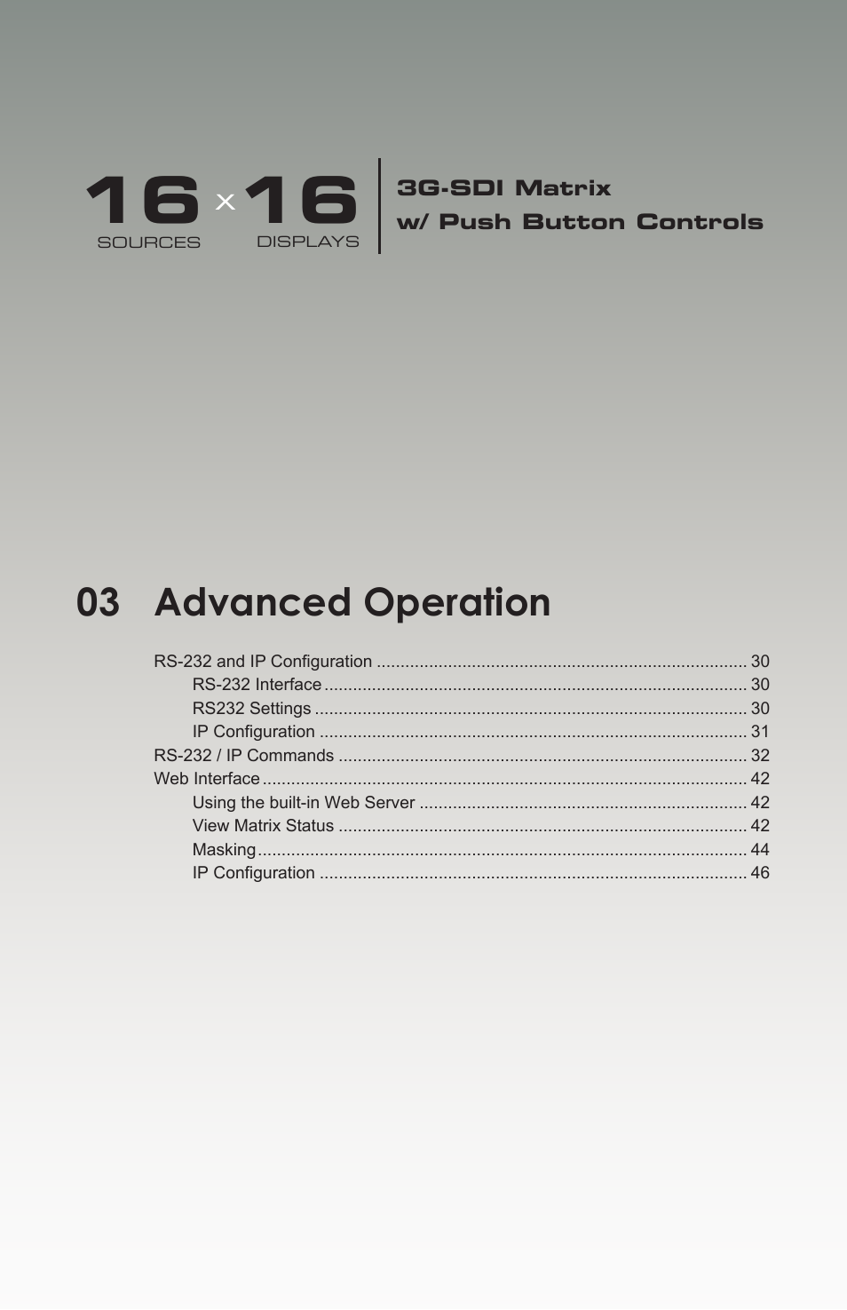 Advanced operation, 03 advanced operation | Gefen 1080P User Manual | Page 39 / 64