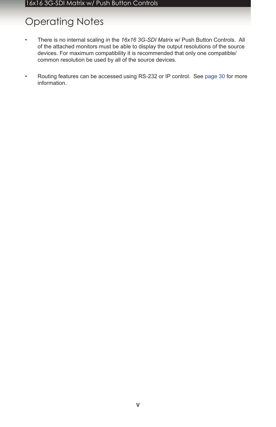 Operating notes | Gefen 1080P User Manual | Page 5 / 64