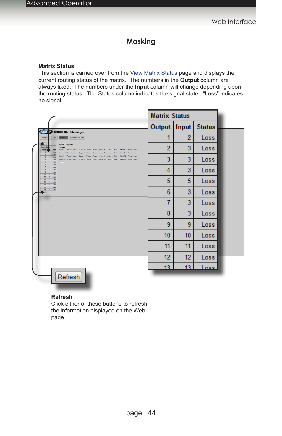 Masking, Page | 44 | Gefen 1080P User Manual | Page 54 / 64