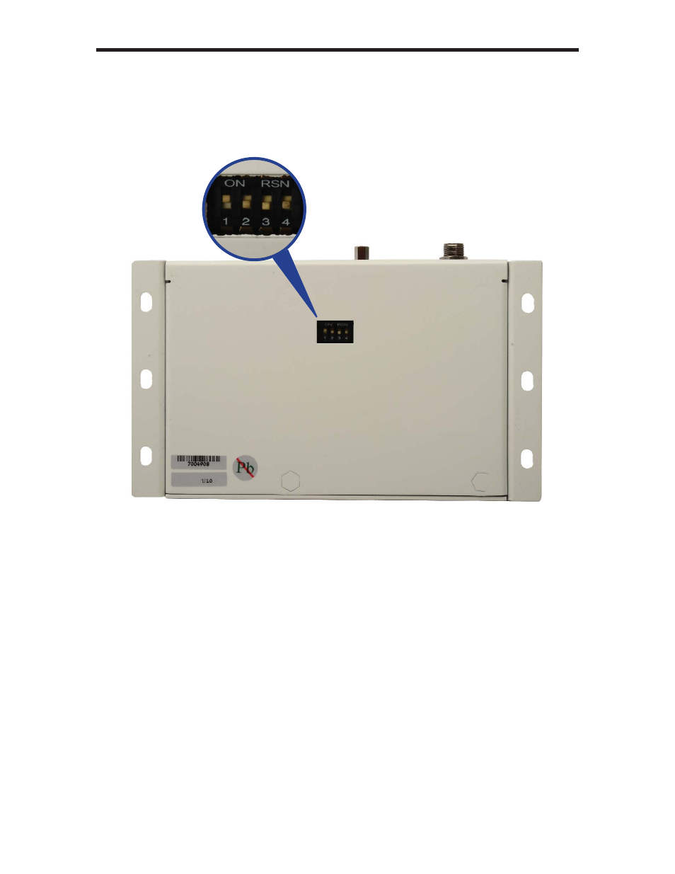Dip switch configuration | Gefen EXTRA LONG RANGE EXTENDER GTB-HDKVM-ELR User Manual | Page 13 / 19