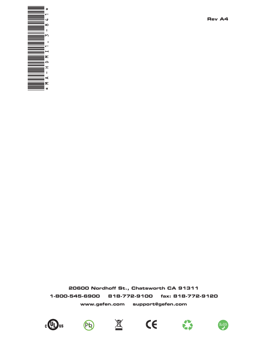 Gefen EXT-HDMI1.3-841 User Manual | Page 15 / 15