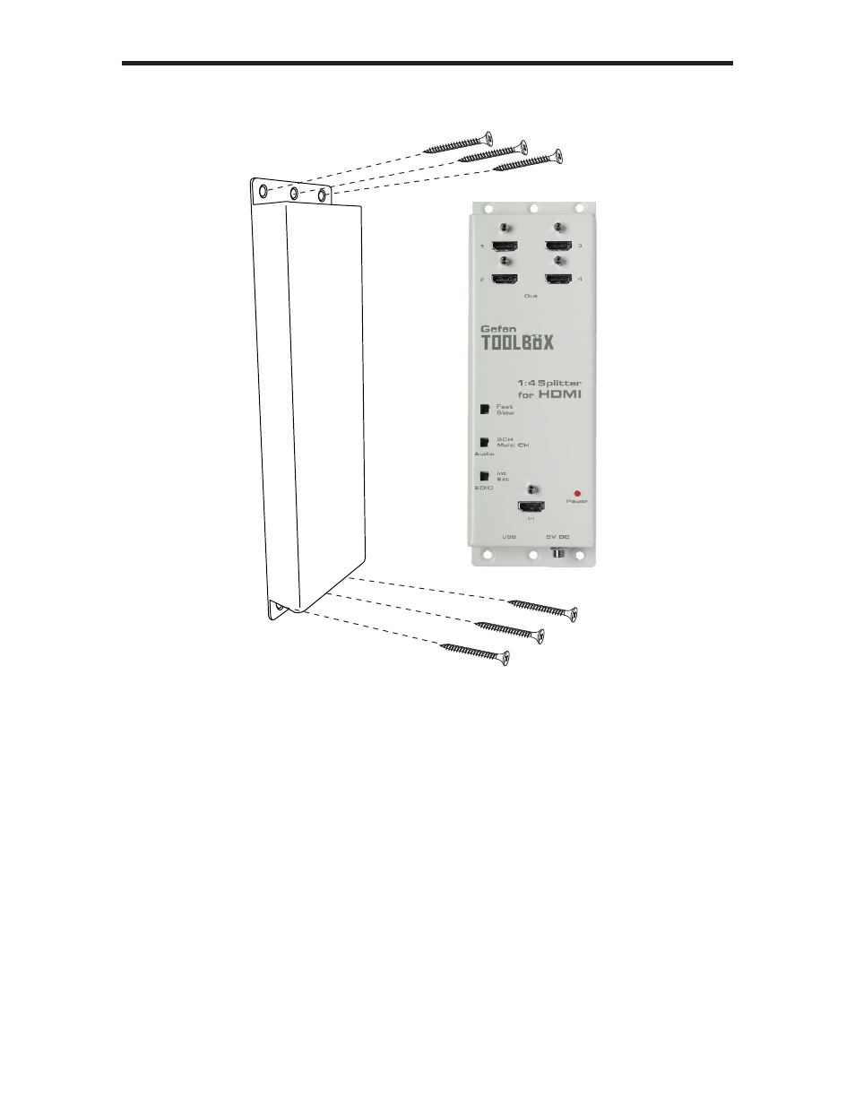 Wall mounting instructions | Gefen GTB-HDFST-144 User Manual | Page 16 / 19