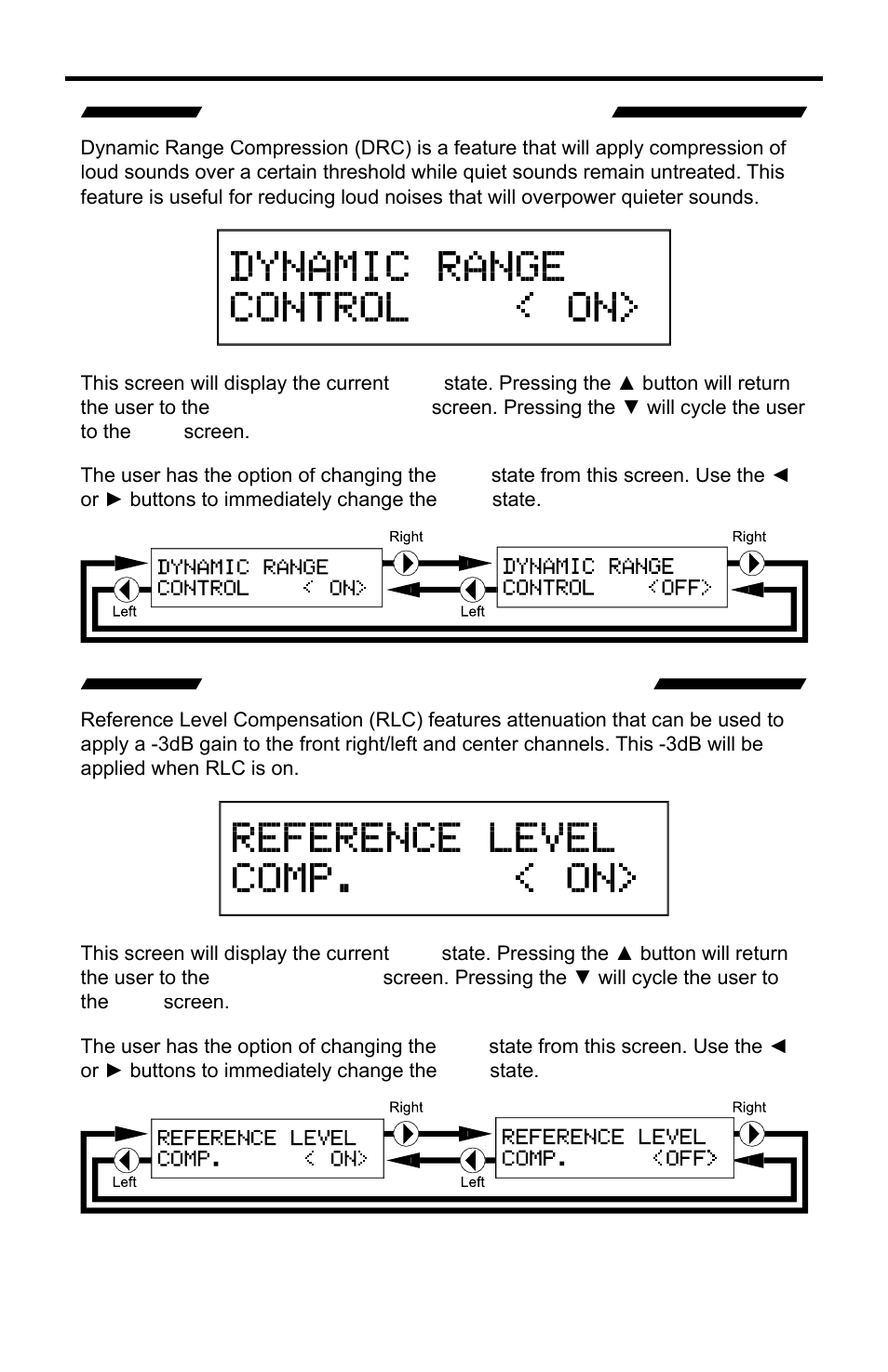 Dynamic range compression, Reference level compensation | Gefen PRO I User Manual | Page 23 / 60