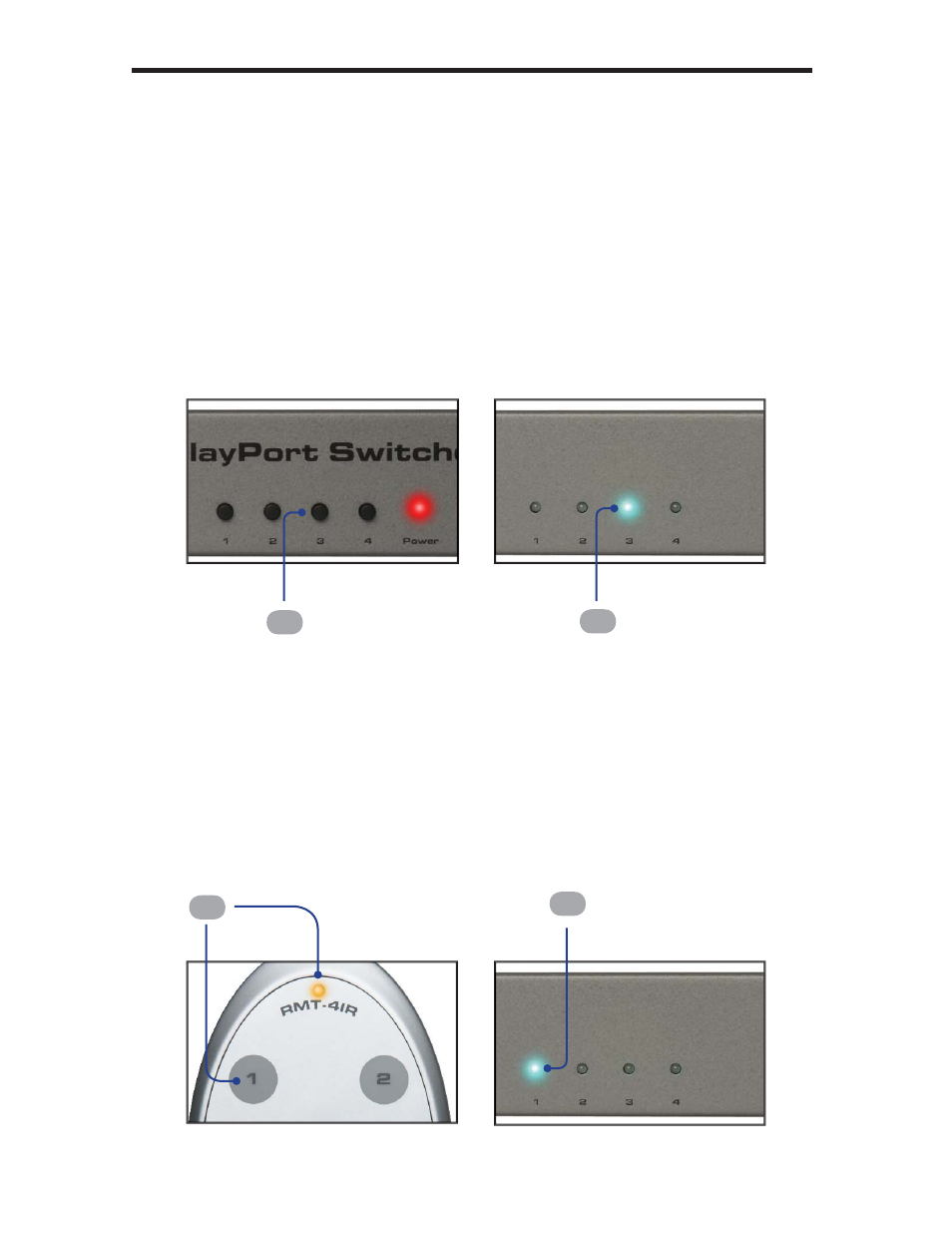 Operating the 4x1 displayport switcher | Gefen EXT-DP-441 User Manual | Page 15 / 31