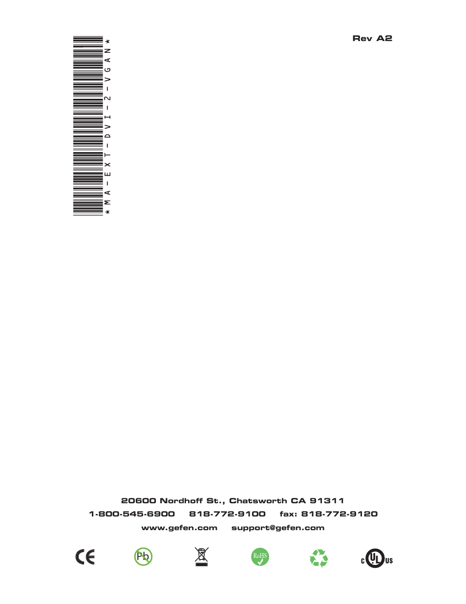 Gefen EXT-DVI-2-VGAN User Manual | Page 15 / 15