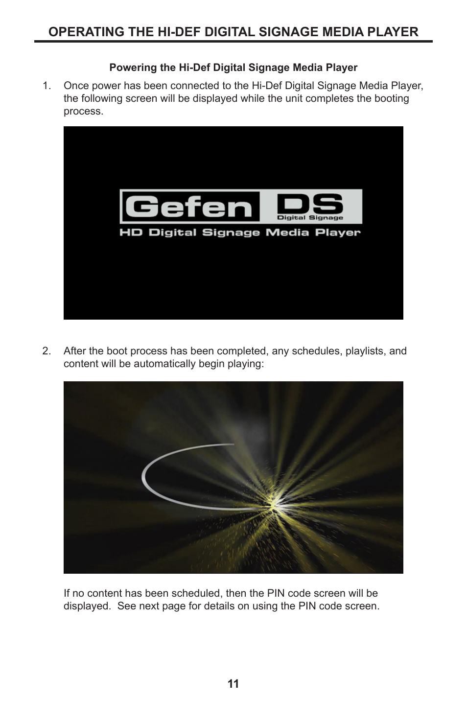 Operating the hi-def digital signage media player | Gefen EXT-HD-DSMP User Manual | Page 15 / 64