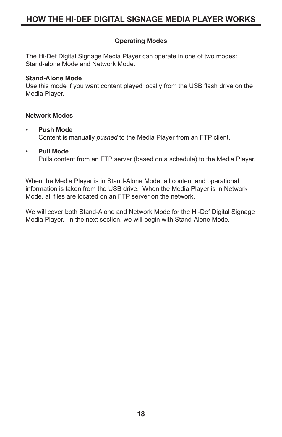 How the hi-def digital signage media player works | Gefen EXT-HD-DSMP User Manual | Page 22 / 64