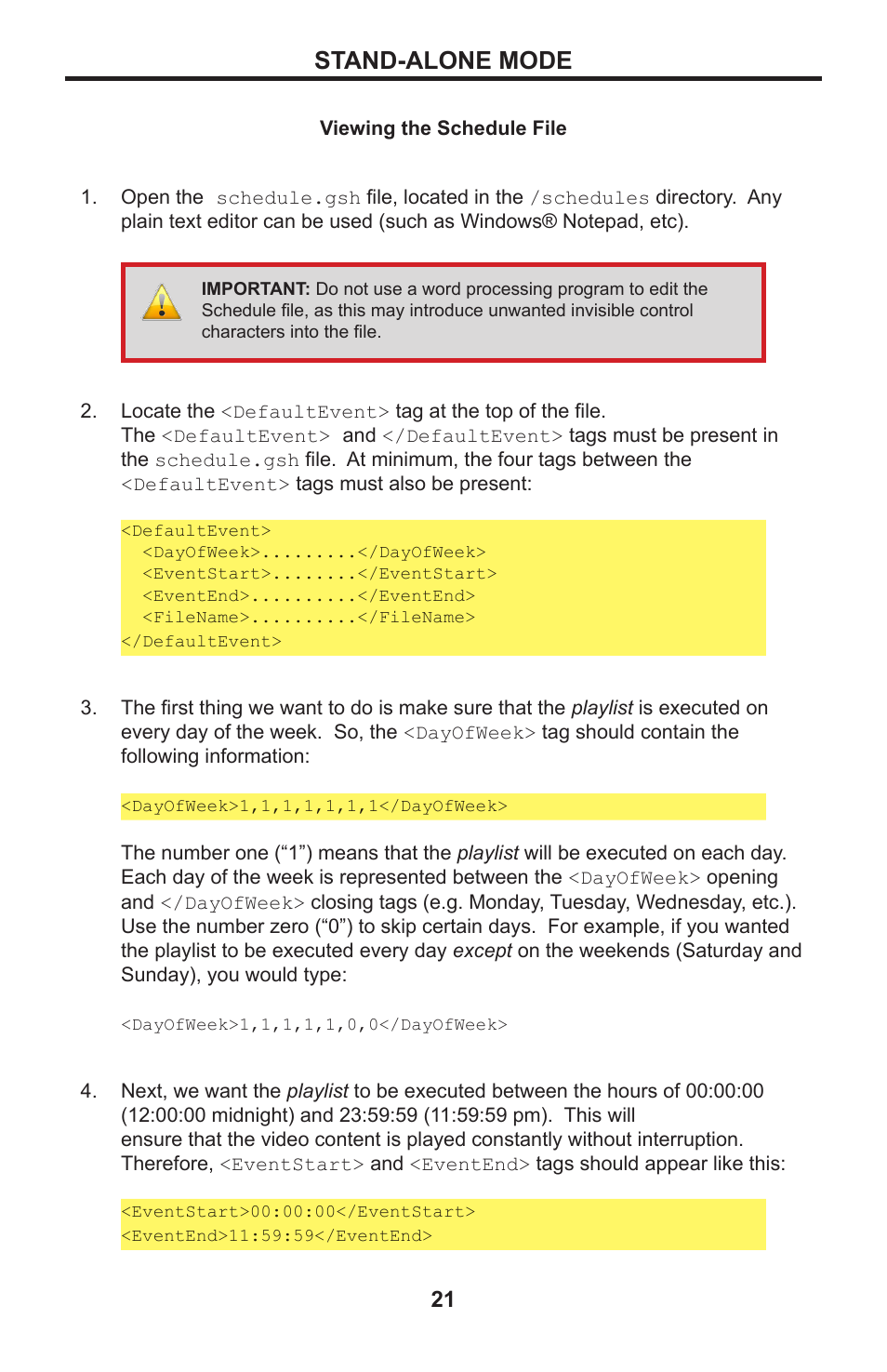 Stand-alone mode | Gefen EXT-HD-DSMP User Manual | Page 25 / 64