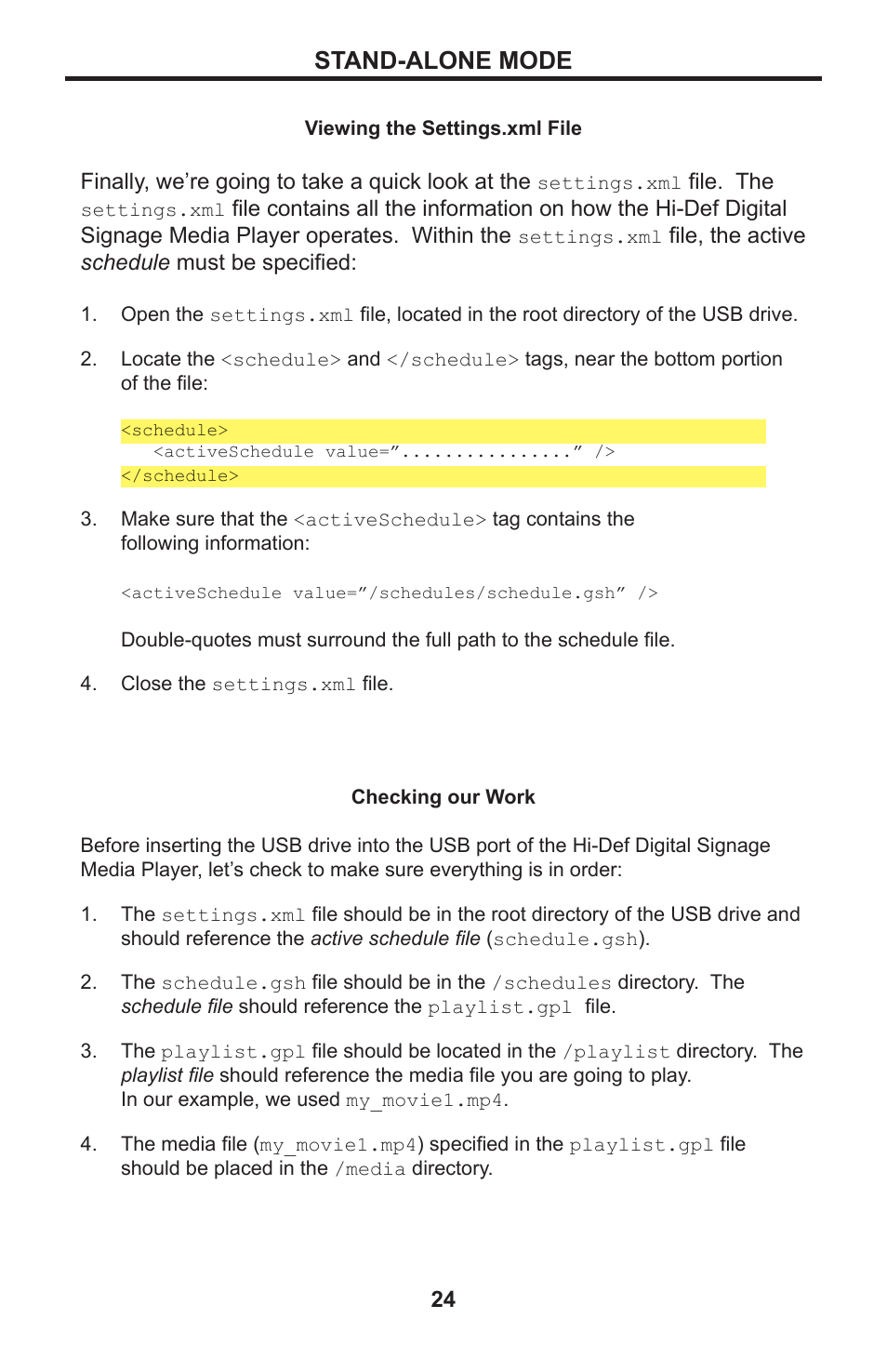 Stand-alone mode | Gefen EXT-HD-DSMP User Manual | Page 28 / 64