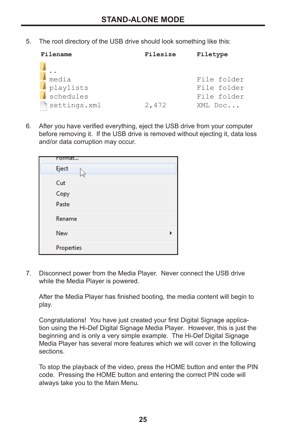 Stand-alone mode | Gefen EXT-HD-DSMP User Manual | Page 29 / 64