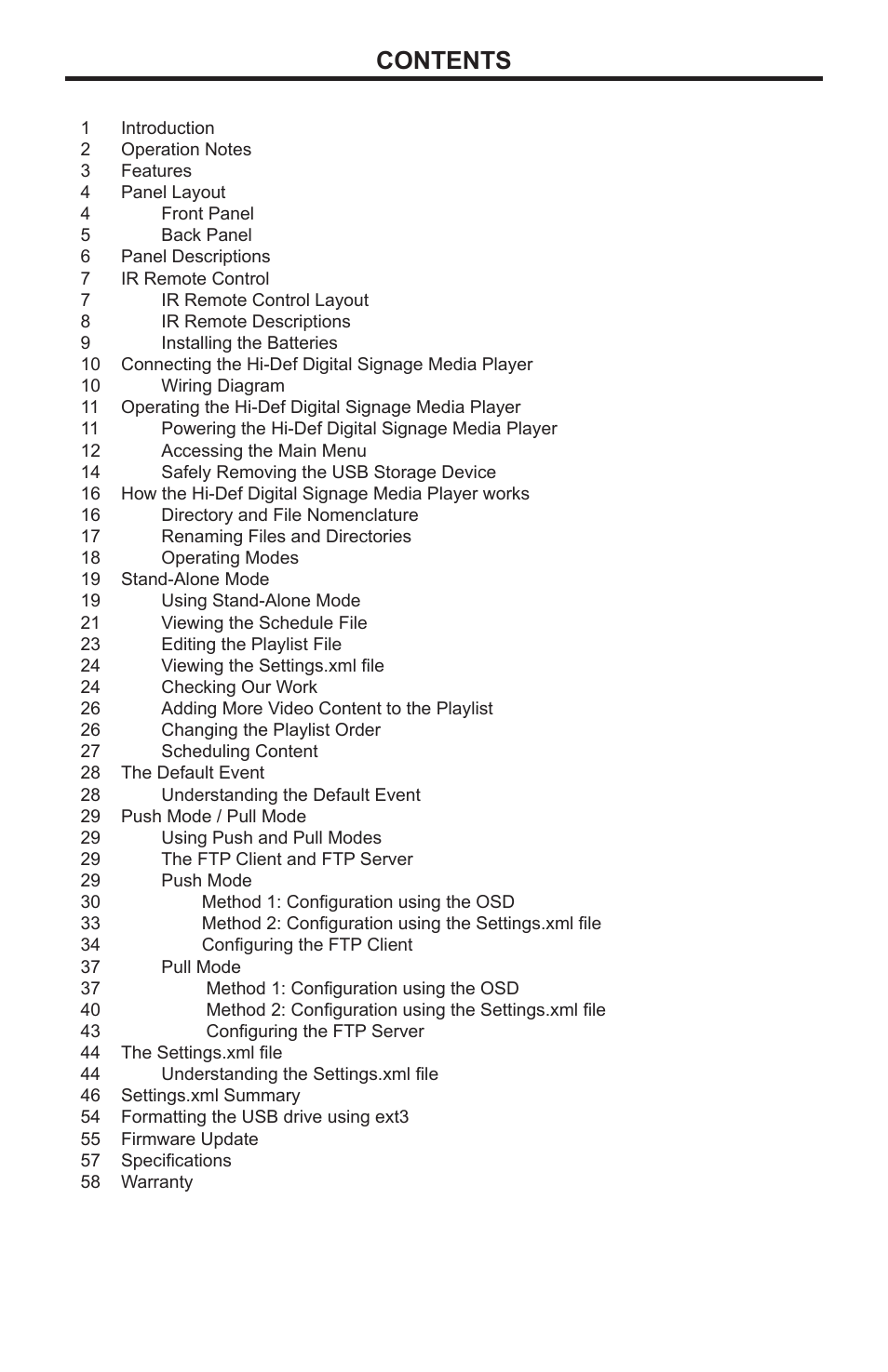 Gefen EXT-HD-DSMP User Manual | Page 4 / 64